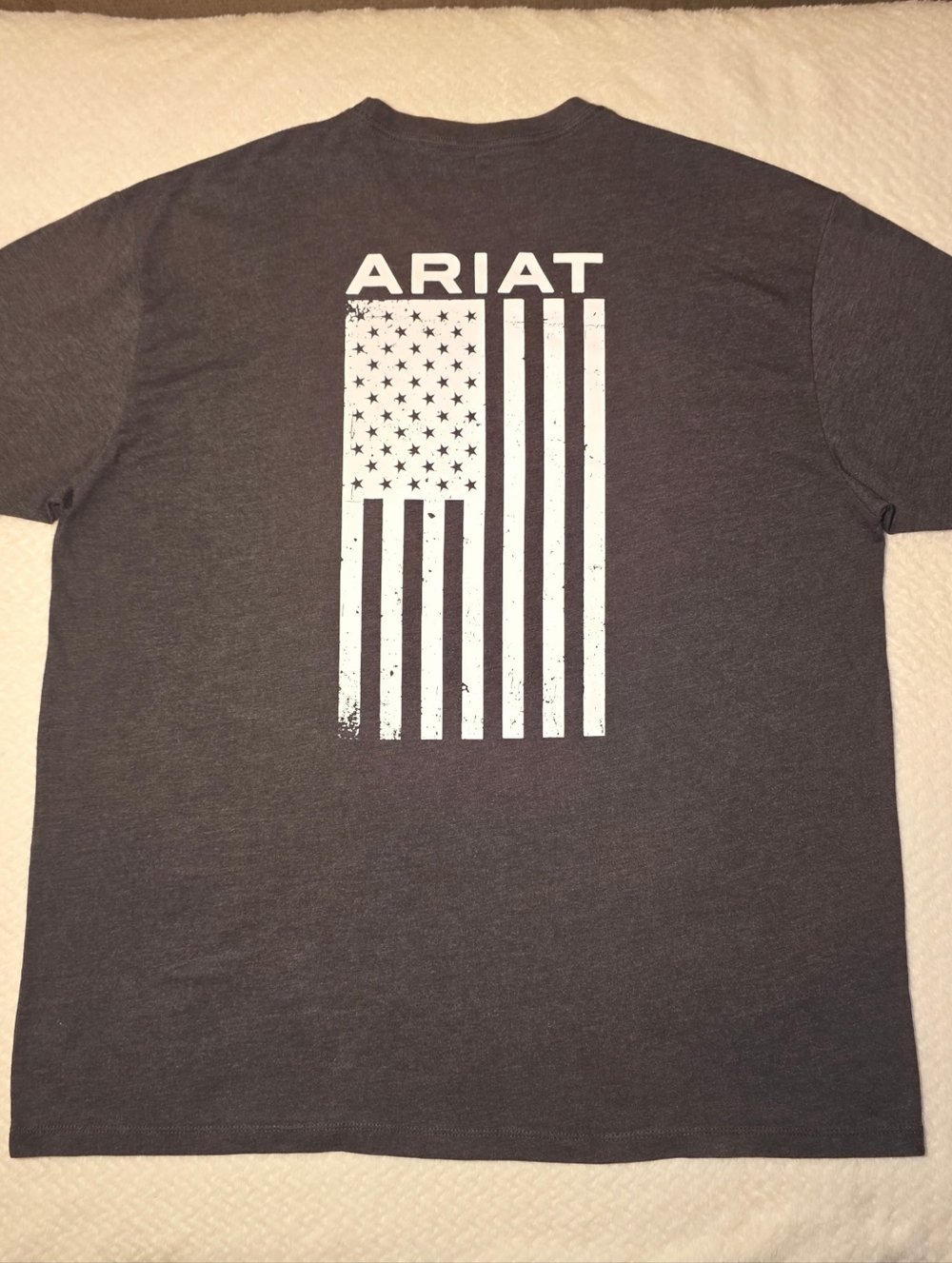 Ariat Men's Dark Gray Graphic Short Sleeve Freedom American Flag